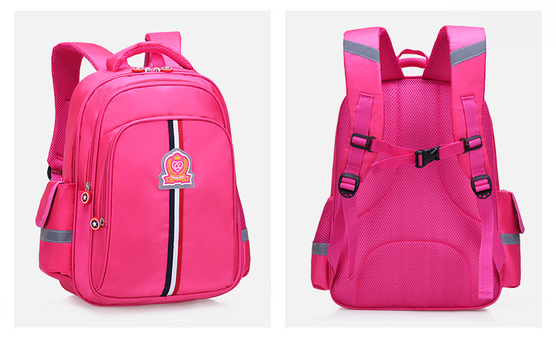 กระเป๋าเป้ในชีวิตประจำวันของนักเรียนสีชมพู