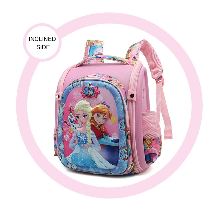กระเป๋านักเรียนสีชมพูน่ารักสำหรับเด็ก